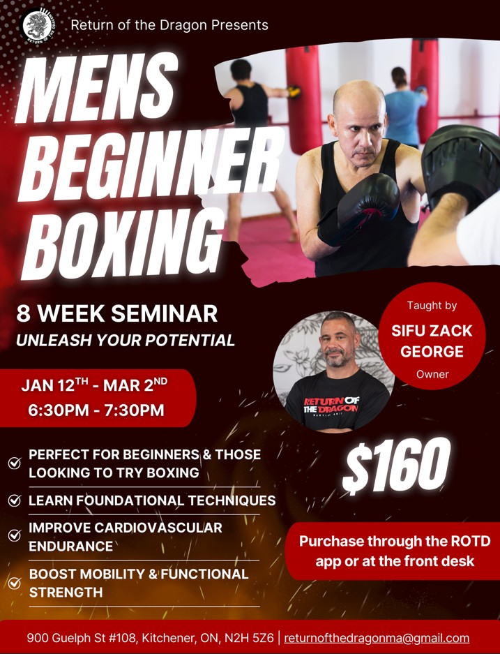 Men's beginner Boxing in Kitchener-Waterloo